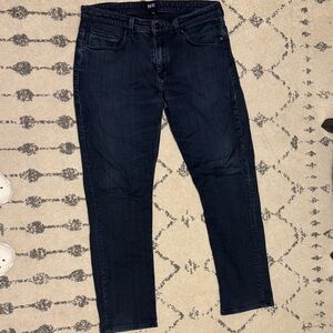 Paige Dark Blue Denim Jeans